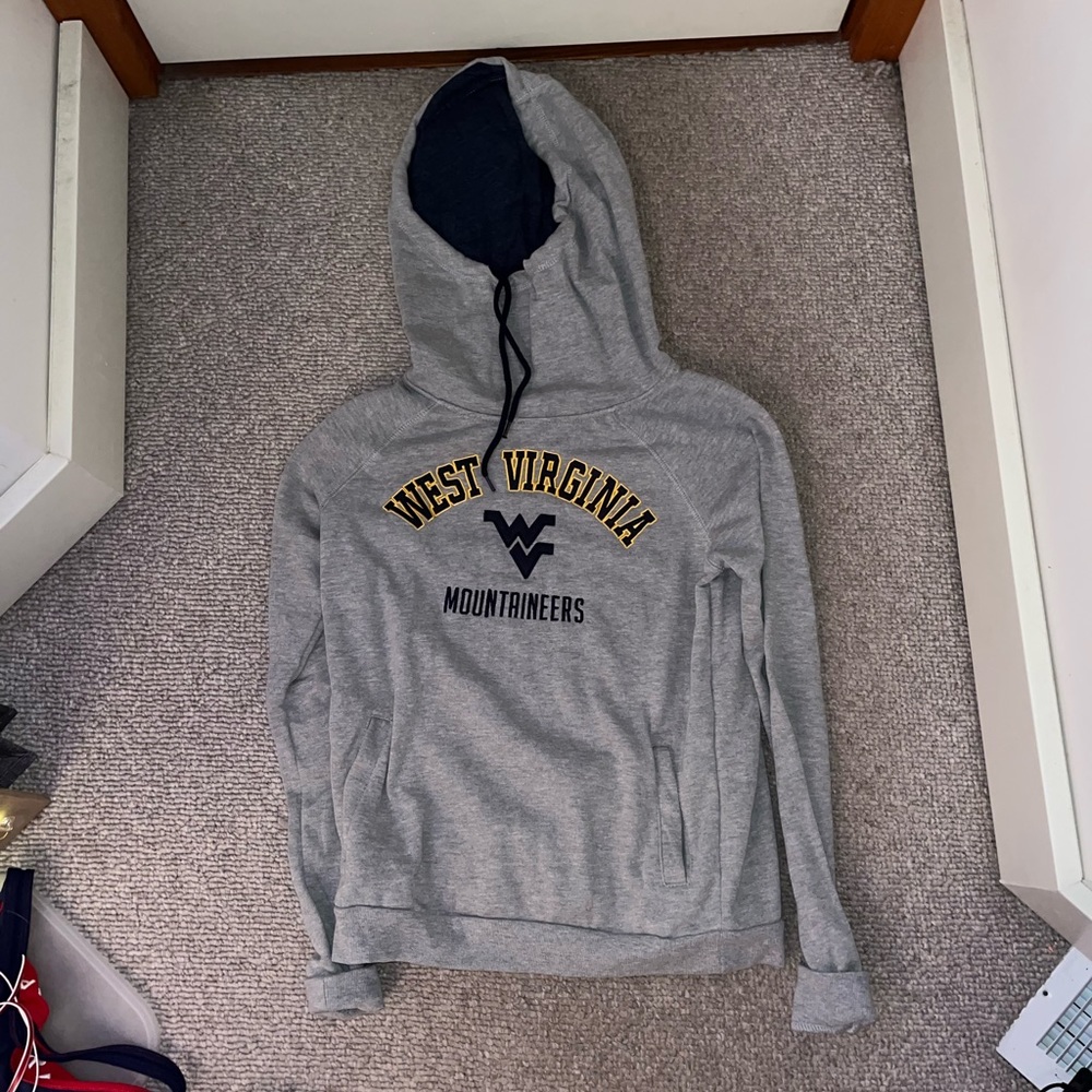 Grey West Virginia Hoodie